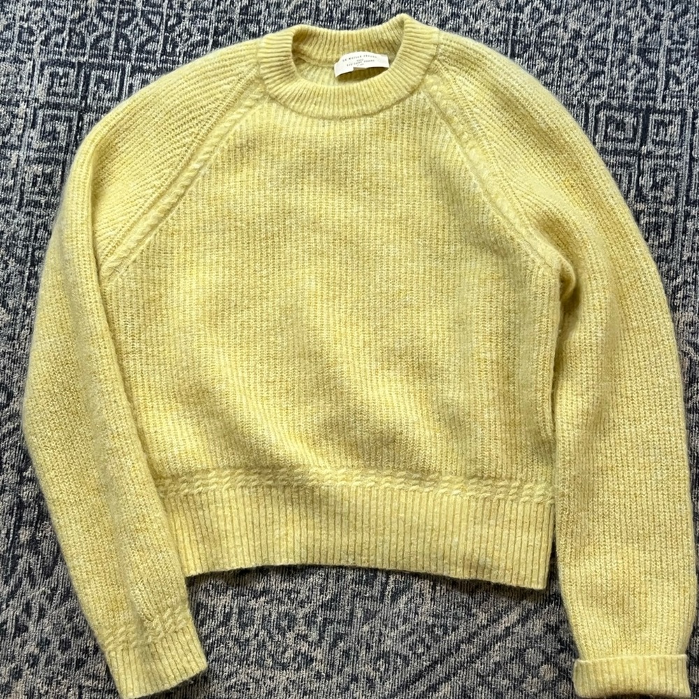 Sezane yellow sweater